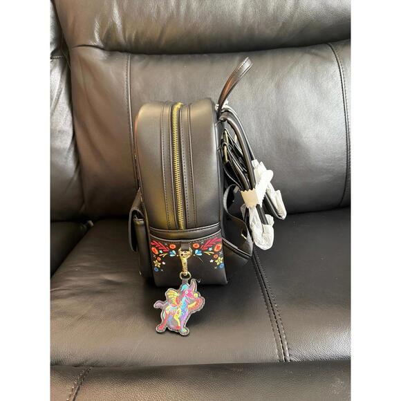 Loungefly Disney Pixar Coco Floral Mini Backpack NWT - In Hand - Picture 6 of 8